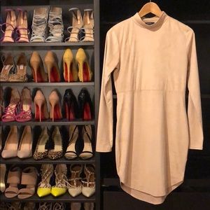 Forever 21 Dresses - Light Tan/Nude Faux Suede Short Dress Forever 21 Dresses - Light Tan/Nude Faux Suede Short Dress